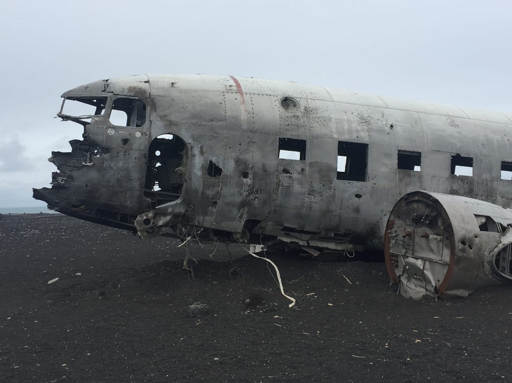 Wrack der DC-3 auf Island
